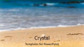  Presentation with alien - PPT theme enhanced with alien creature menacing eyes background and a coral colored foreground