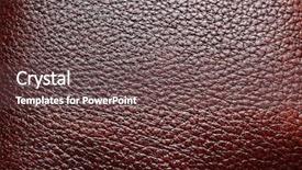  Presentation with brown leather - Beautiful PPT layouts featuring alligator patterned background - brown leather backdrop and a tawny brown colored foreground