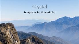  Presentation with area - Presentation theme having alishan-national-scenic-area background and a light blue colored foreground