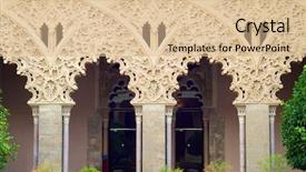  Presentation with arches - Cool new theme with aljaferia palace zaragoza aragon spain backdrop and a  colored foreground