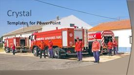  Presentation with firefighters - Colorful slide deck enhanced with aljezur-july-6-firefighters-fighting backdrop and a light blue colored foreground