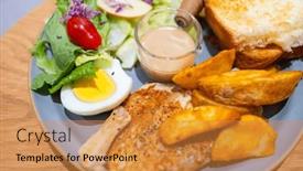  Presentation with grilled chicken - 