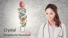 Presentation with concept - Cool new presentation with all in one a doctor backdrop and a light gray colored foreground