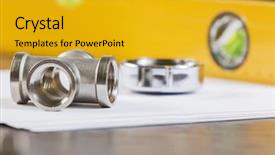  Presentation with plumbing - Amazing slide set having all kinds of plumbing backdrop and a gold colored foreground