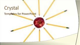  Presentation with future education - Slide set featuring math - circle to success education pencils background and a  colored foreground