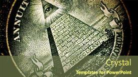  Presentation with money back - PPT layouts featuring all-seeing-eye-pyramid background and a violet colored foreground