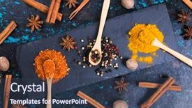  Presentation with indian invitation - Beautiful PPT theme featuring all star - various colorful spices used backdrop and a  colored foreground