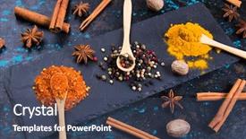  Presentation with indian invitation - Beautiful slide deck featuring all star - various colorful spices used backdrop and a ocean colored foreground