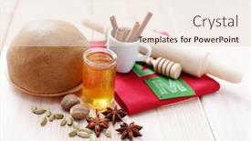  Presentation with sweet - Slides with all-you-need-to-bake background and a lemonade colored foreground