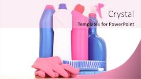  Presentation with clean house - Amazing presentation theme having all-you-need-to-clean backdrop and a lemonade colored foreground