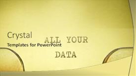  Presentation with data - Theme consisting of all-your-data-text-written and a blonde colored foreground
