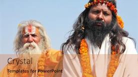  Presentation with kumbh - Cool new slide deck with allahabad-india-february-10-2013 backdrop and a gold colored foreground