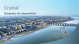  Presentation with kumbh - PPT theme featuring allahabad-india-february-11-kumbh background and a cool aqua colored foreground