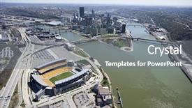  Presentation with pittsburgh - PPT theme consisting of allegheny - aerial view of pittsburgh pennsylvania background and a gray colored foreground