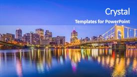  Presentation with pittsburgh - Theme having allegheny - pittsburgh pennsylvania usa city skyline background and a cobalt blue colored foreground