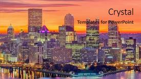  Presentation with pittsburgh - Beautiful presentation design featuring allegheny - pittsburgh pennsylvania usa downtown skyline backdrop and a coral colored foreground