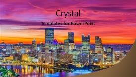  Presentation with pittsburgh - PPT layouts consisting of allegheny - pittsburgh pennsylvania usa downtown skyline background and a violet colored foreground
