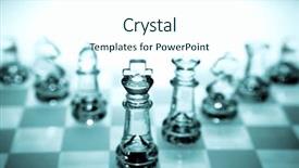  Presentation with chess pieces - Cool new presentation theme with allegory - chess pieces backdrop and a cool aqua colored foreground