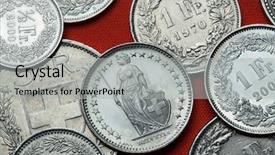  Presentation with zermatt switzerland the train track - PPT layouts with allegory - coins of switzerland standing helvetia background and a light gray colored foreground