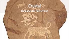  Presentation with animals - Audience pleasing presentation theme consisting of allegory - domesticating animals bronze age backdrop and a coral colored foreground