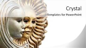  Presentation with moon - Cool new slides with allegory - sun and moon backdrop and a white colored foreground