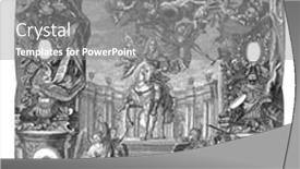  Presentation with engraving - Audience pleasing slide deck consisting of allegory-in-honor-of-emperor backdrop and a gray colored foreground