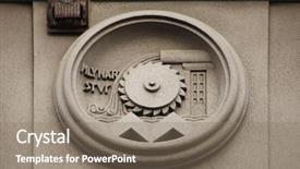  Presentation with it industry - Audience pleasing slide deck consisting of allegory of milling industry building backdrop and a coral colored foreground