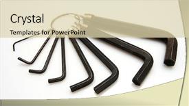  Presentation with keys - Colorful slides enhanced with allen-keys-isolated-on-white backdrop and a soft green colored foreground