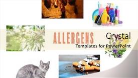  Presentation with allergy - Slide deck featuring allergen - collage with causes of allergy background and a lemonade colored foreground
