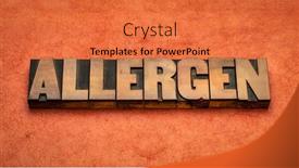  Presentation with substance - Audience pleasing PPT layouts consisting of allergen-word-abstract-in-vintage backdrop and a red colored foreground