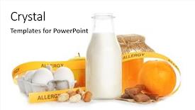  Presentation with allergy - Slide deck having peanut allergies - allergy food concept allergic food background and a white colored foreground
