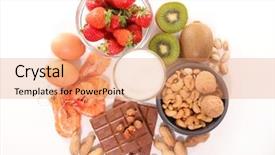  Presentation with allergy food - Amazing theme having allergy food backdrop and a coral colored foreground