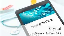  Presentation with reactions - Theme with allergy-testing-medical-procedures background and a white colored foreground