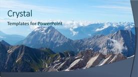  Presentation with alps - PPT theme enhanced with allgau or allgaeu alps first background and a sky blue colored foreground