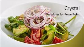  Presentation with vitamin - Cool new presentation theme with alligators - salad with avocado tomatoes backdrop and a soft green colored foreground