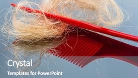  Presentation with hair brush - Amazing presentation having allopecia - hair brush with haeren beginning backdrop and a  colored foreground