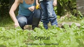  Presentation with indian mother son - Presentation with allotting persons - mother and son gardening together background and a yellow colored foreground