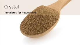  Presentation with allspice - Theme featuring allspice-in-spoon-isolated background and a yellow colored foreground