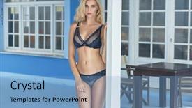  Presentation with hotel - Cool new slide set with allure seas - alluring blond lady posing backdrop and a  colored foreground