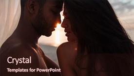  Presentation with tender coconut - Cool new PPT theme with allure seas - closeup of tender beautiful young backdrop and a wine colored foreground