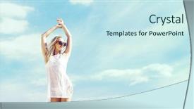  Presentation with old big bike on white - Beautiful PPT layouts featuring allure seas - gorgeous and beautiful girl backdrop and a sky blue colored foreground