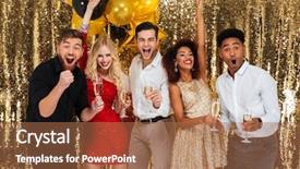  Presentation with multiracial team of young doctors stacking hands - Presentation design consisting of alluring - portrait of a cheerful young background and a coral colored foreground