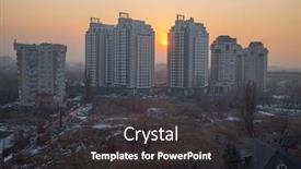  Presentation with smog - Colorful PPT theme enhanced with almaty-city-in-the-fog backdrop and a dark gray colored foreground