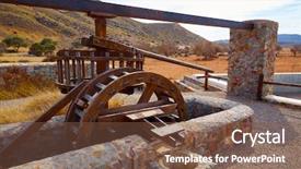  Presentation with traditional - Beautiful PPT layouts featuring almeria-in-cabo-de-gata backdrop and a tawny brown colored foreground