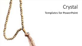  Presentation with prayer - Beautiful slides featuring almighty - close-up of prayer beads backdrop and a white colored foreground