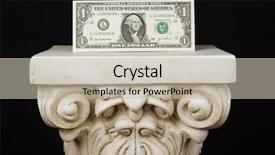  Presentation with one person black shadow - Presentation with almighty dollar - one dollar bill background and a mint green colored foreground