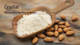  Presentation with wood rustic - Presentation theme enhanced with sugars and gluten free background and a coral colored foreground