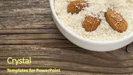  Presentation with carbohydrates - Beautiful presentation theme featuring almond-flour-high-in-protein backdrop and a tawny brown colored foreground
