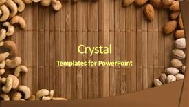  Presentation with almond - Beautiful slide deck featuring almonds cashews - background made of cashew pistachio backdrop and a tawny brown colored foreground