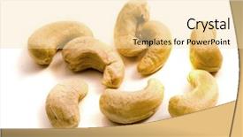  Presentation with nut - Presentation theme featuring almonds cashews - cashew nut background and a  colored foreground